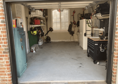 A garage with a lot of tools in it.